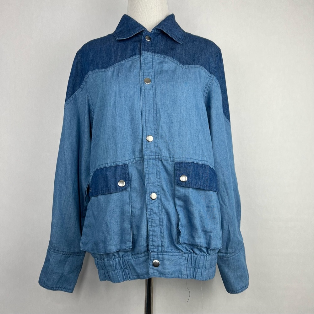 Back To the Future Size XS Button Down Long Sleeve Denim Jacket